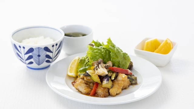 白身魚の野菜あんかけ定食